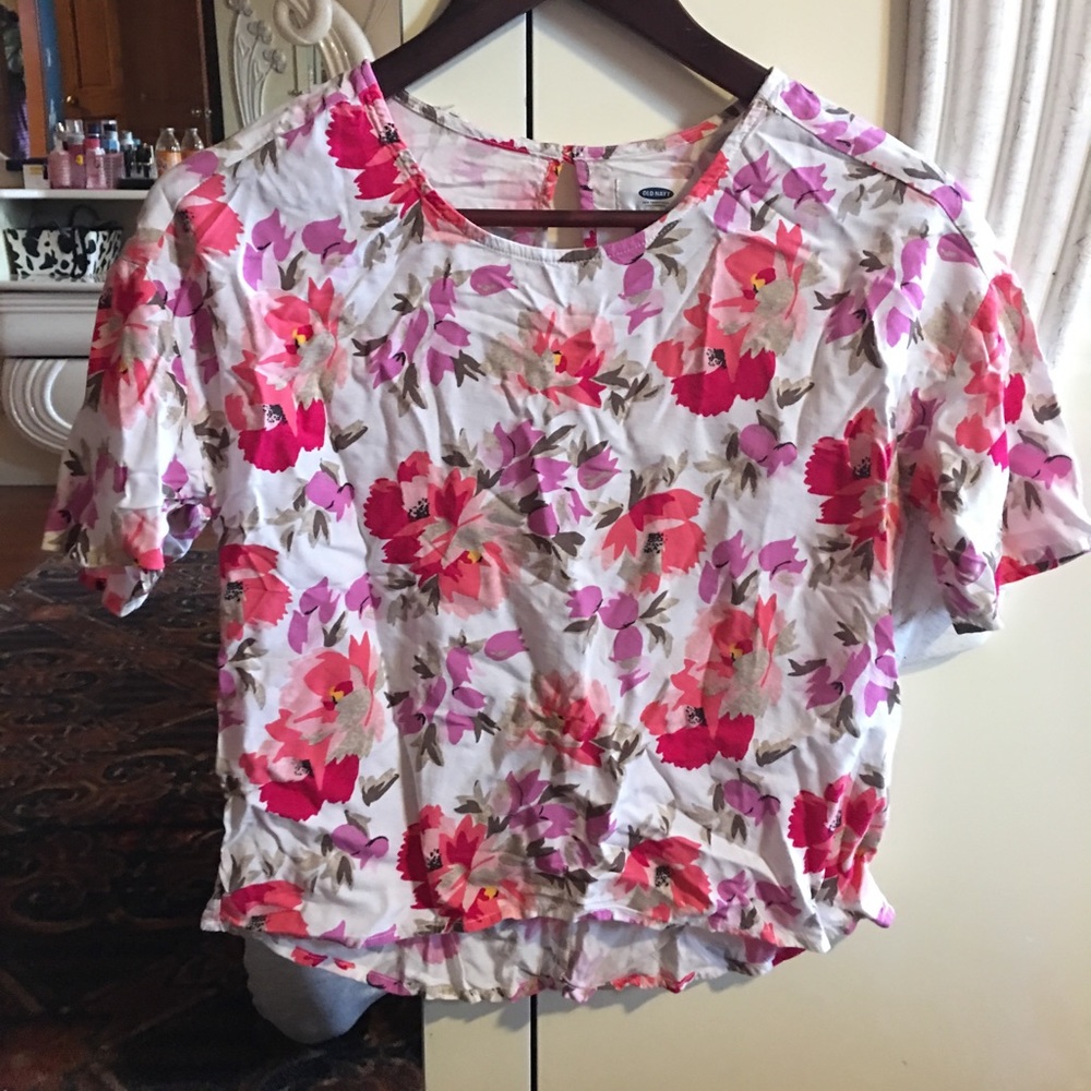 Girls flower printed blouse